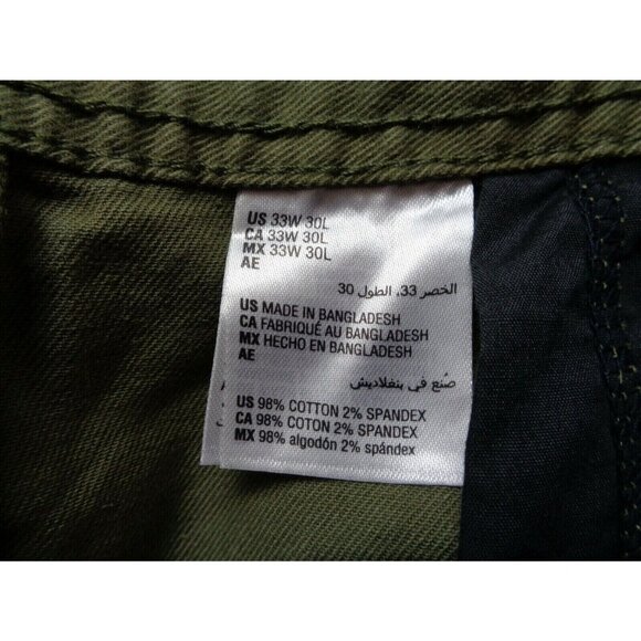 Sun-Stone Slim fit Men's Jeans Color Green Size 33 by 30 - Picture 4 of 10